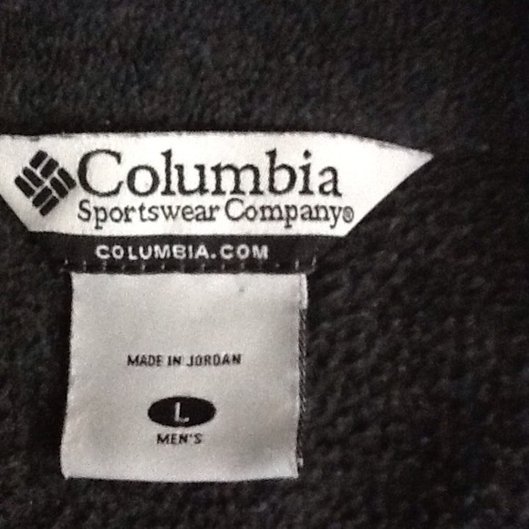 Columbia Pella Gray Fleece Vest Sz Large - Picture 7 of 8